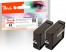 319388 - Peach Doppelpack XL-Tintenpatrone schwarz  kompatibel zu Canon PGI-2500XLBK*2, 9254B001