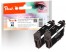 320151 - Peach Twin Pack Ink Cartridge black, compatible with Epson No. 16 bk*2, C13T16314010